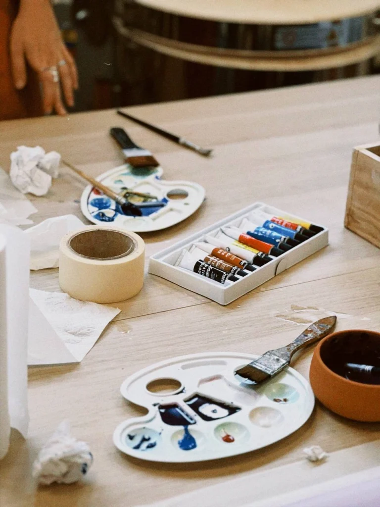 Matériel artistique pour peinture à l’aquarelle